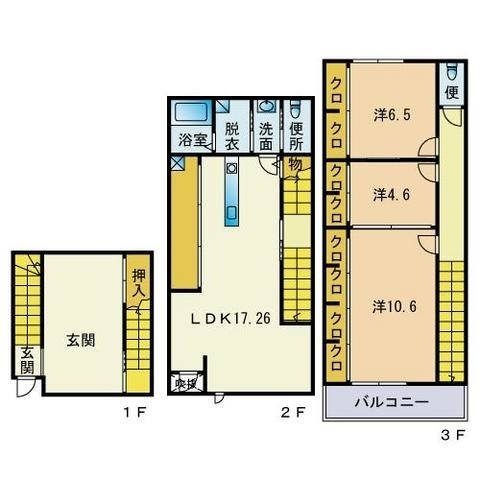 アピラール小笹の間取り
