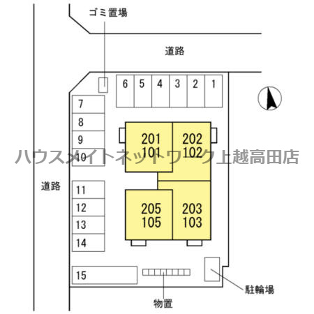 Ｐａｒｔｉｄａの区画図|配置図