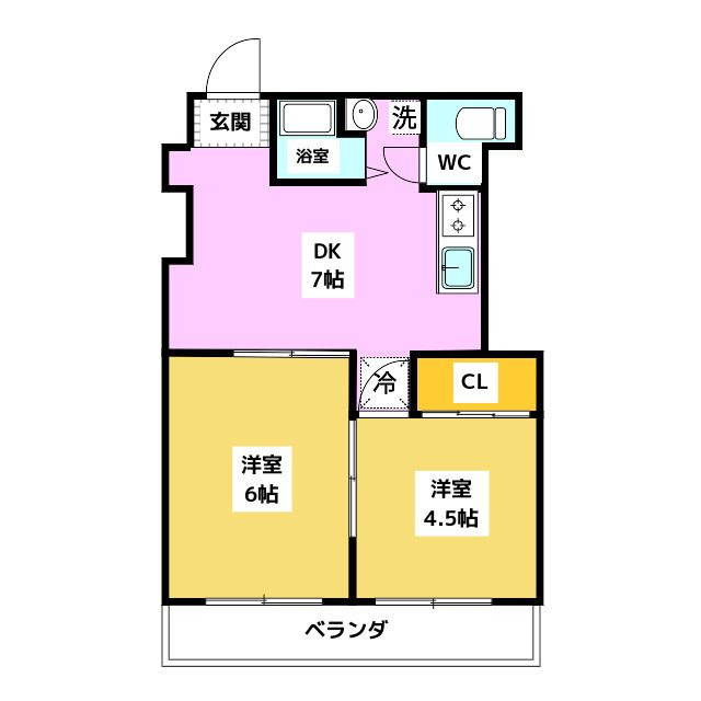 南博多パールシャトーの間取り