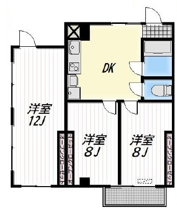 ＦＬＡＴ山王の間取り|間取りです。