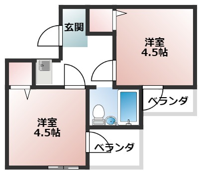 【間取り】 | リーブル一番館