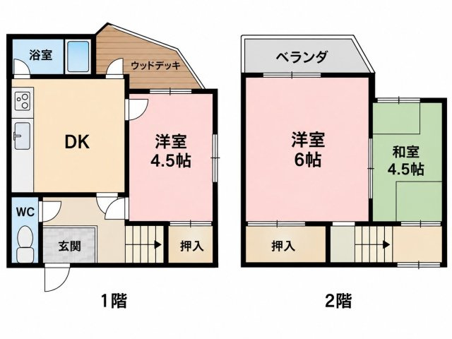 楠根南町テラスの区画図