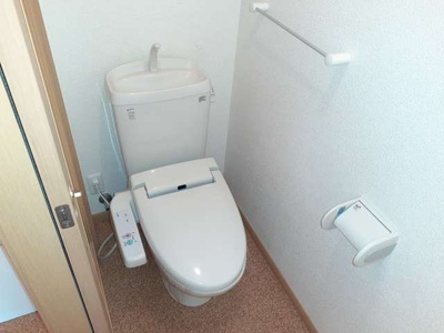 【トイレ】 | アルカンシェル・Ｋ | 落ち着いた色調のトイレです