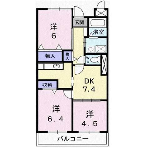 メゾン辻ヶ花の間取り