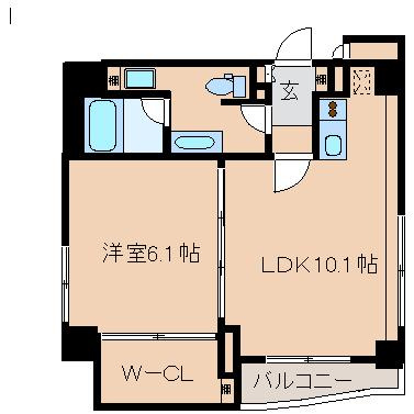 【間取り】 | 南堀江アパートメント　リオ