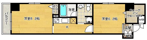【間取り】 | 南堀江プライマリーワン