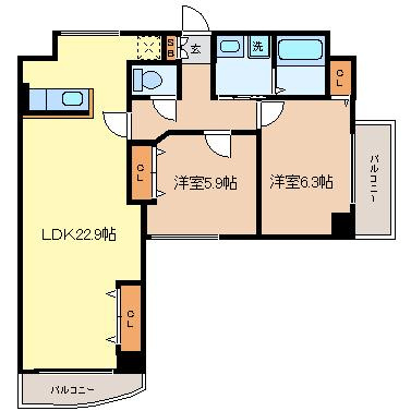 【間取り】 | メゾン・フロールIMAKUBO