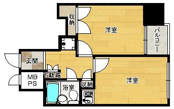 【間取り】 | ライオンズマンション四ツ橋
