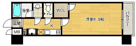 【間取り】 | ソービー京町堀