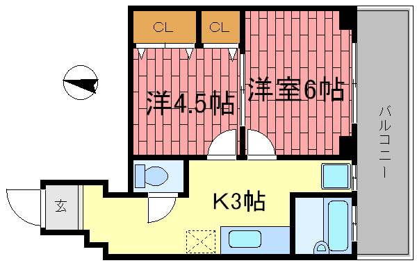 【間取り】 | エルパラッツオ新神戸