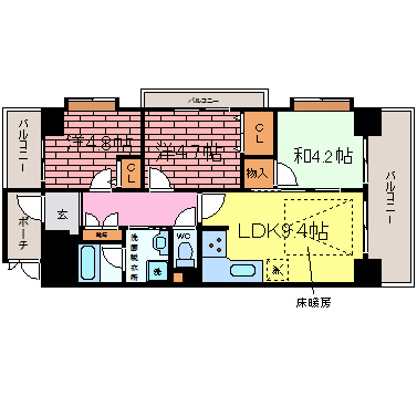 【間取り】 | サンワプラザ三宮南
