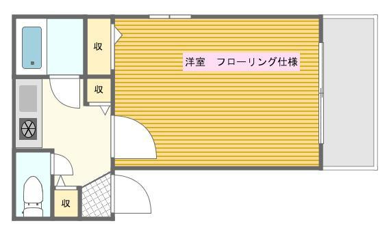 【間取り】 | セビーヌ春日野道
