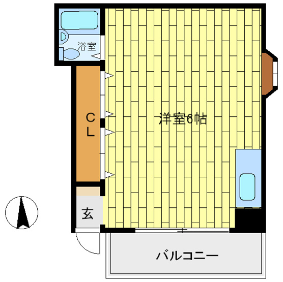 【間取り】 | ダイドーメゾン御影6