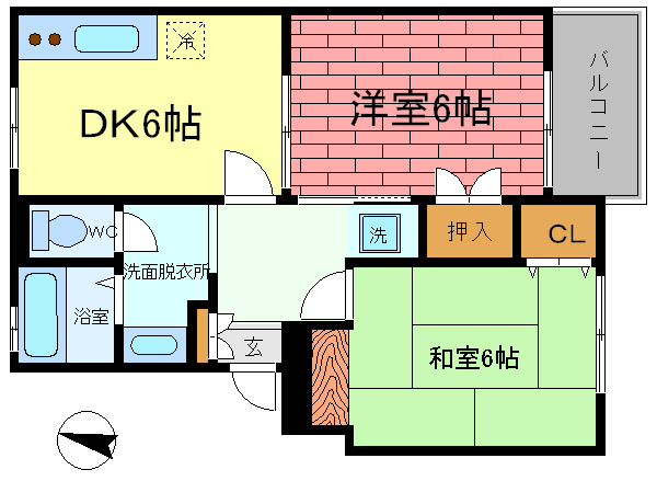 【間取り】 | パークサイドＢＳ