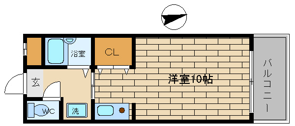 【間取り】 | ハイム熊内橋