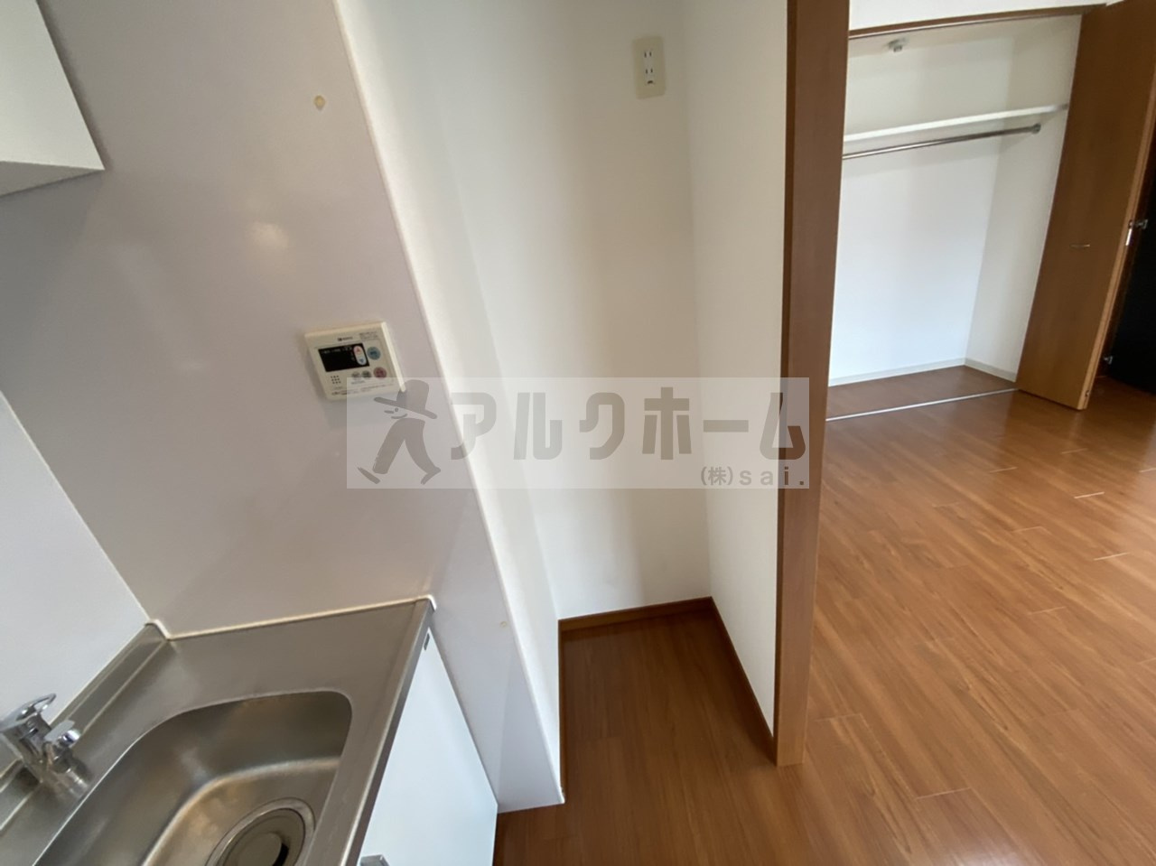 オレンジハウスエクセレント(ＥＸ)のキッチン|オレンジハウスエクセレント（河内国分駅）　冷蔵庫置き場