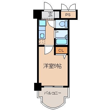【間取り】 | ローズコーポ西中島