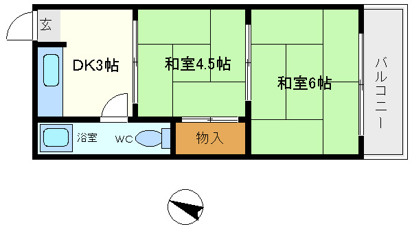 【間取り】 | 青谷マンション