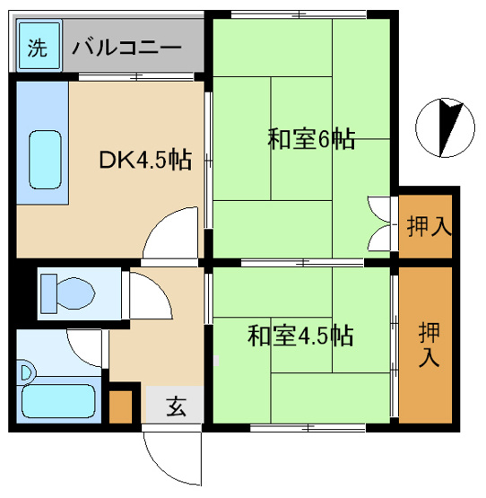 【間取り】 | 大石北町マンション