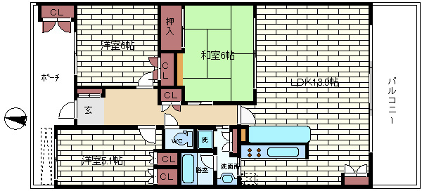 【間取り】 | ルネ神戸住吉