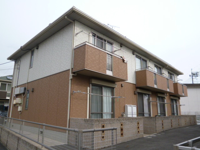 倉敷市酒津のアパートの外観