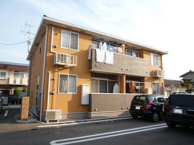 倉敷市茶屋町のアパートの外観