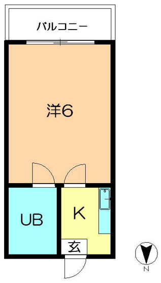 【間取り】 | コーポ諏訪西大寺