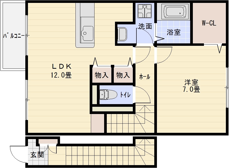 リヴァークラークの間取り