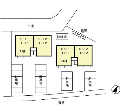 メゾン・ド・ボヌールの駐車場