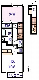 【間取り】 | パークサイド颯