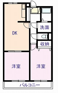【間取り】 | ウエスト・ビレッジⅢ番館