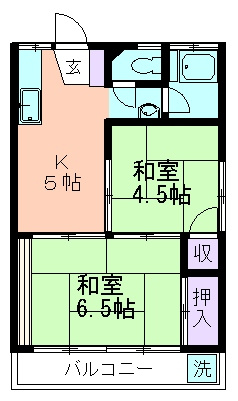 野口ハイツの間取り