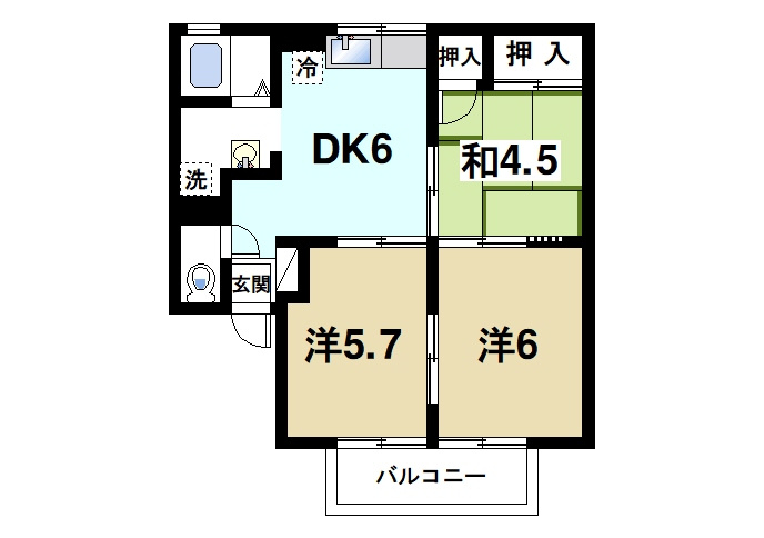 ジミニークリケットの間取り|使いやすい間取りです