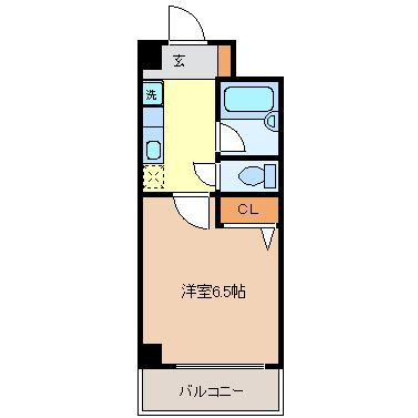 【間取り】 | ノルデンハイムリバーサイド天神橋