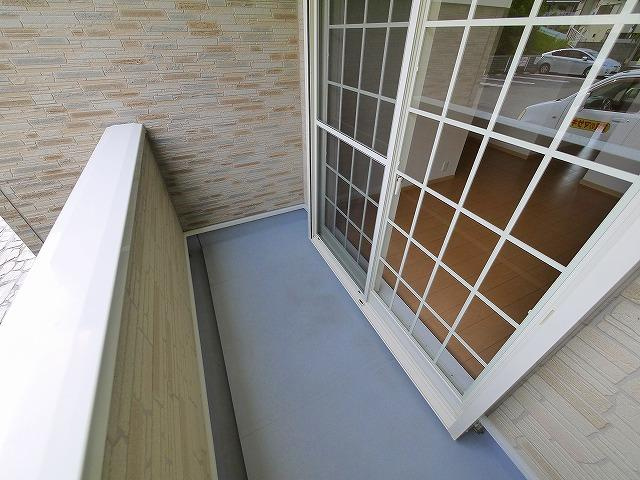 イル　ベラージオ　Ｂのバルコニー|外からの目が気にならないバルコニーで洗濯物が干せます