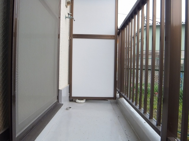ビューハイム西村のバルコニー
