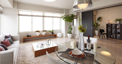 【居間・リビング】 | レジデンス梅田ローレルタワー