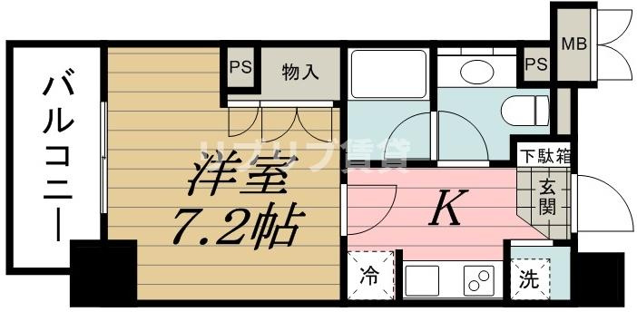 パークアクシス千葉新町の間取り
