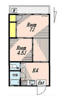 【間取り】 | 富ヶ谷マンション | SOHOとしても、住居のみでも使用OK♪オールフローリングの2DKです！