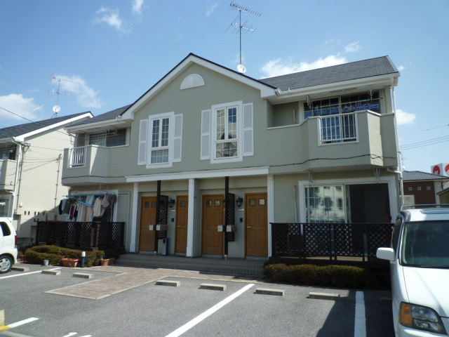 倉敷市三田のアパートの外観