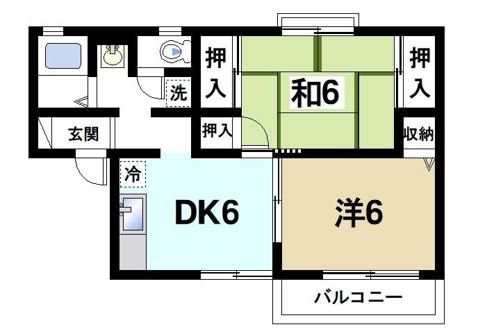 サンリッチの間取り|居室がそれぞれ確保できる間取りです