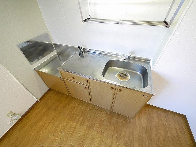 サンリッチのキッチン|ガスキッチンです