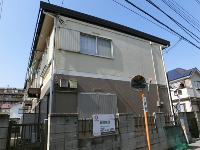 【外観】 | コーポミユキ | コーポミユキ　軽量鉄骨2階建て　南向きの物件です