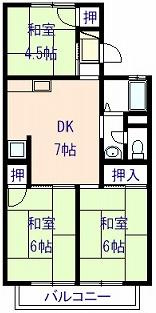 【間取り】 | コスモ二色浜Ⅰ
