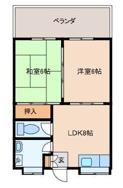【間取り】 | コーポ新垣