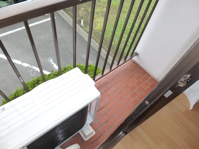 茶屋町エビスコーポのバルコニー