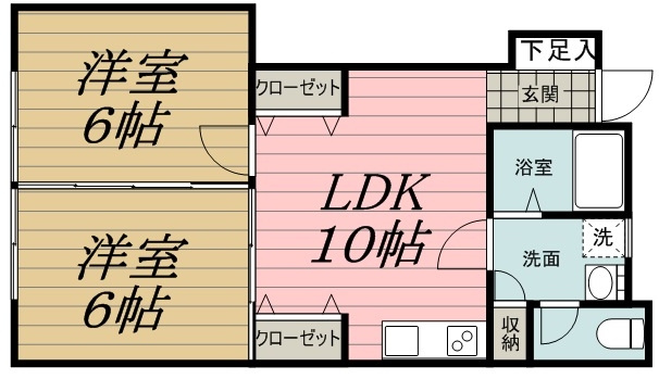 宇津木アパートの間取り