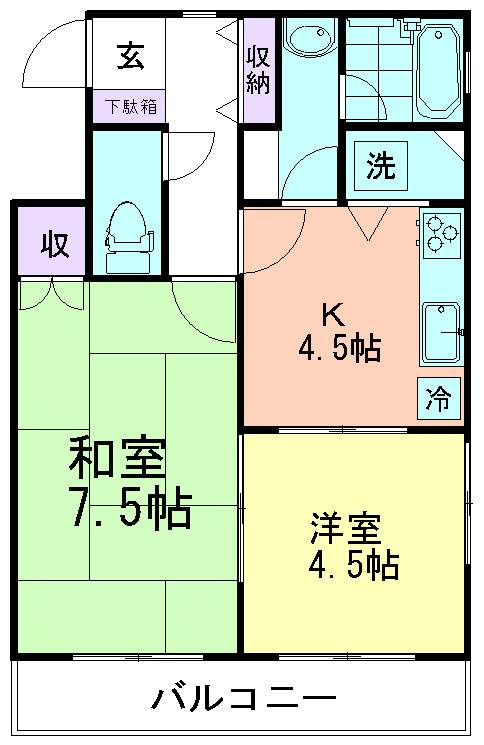 ＫＮマンションの間取り