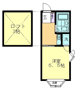 東伏見ＮＯ18プラザＵＳＡの間取り