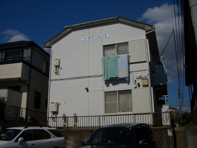 【外観】 | コーポアンソレイユ | コーポアンソレイユ　木造２階建